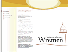 Tablet Screenshot of ferienwohnungwremen.de